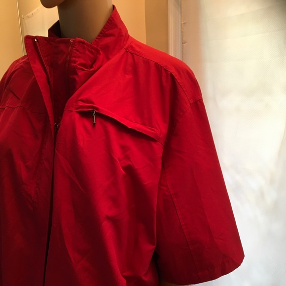 Glen Echo XL Short Sleeve Red Golf Jacket - Picture 12 of 15
